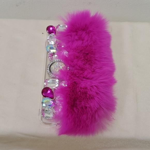 Samsung Galaxy S10 Case Fur and Jeweled